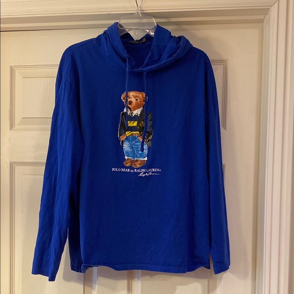 Polo by Ralph Lauren Blue Bear Graphic Men's Shirt - Picture 1 of 4